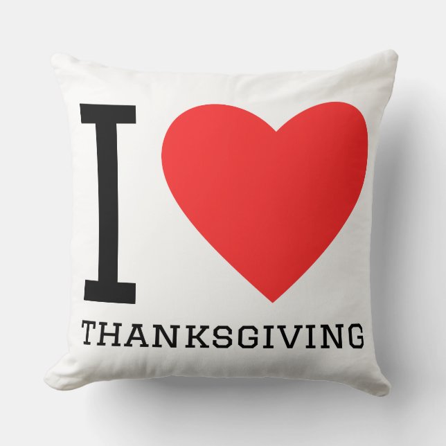 I love thanksgivings  cushion (Front)