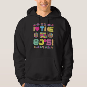 I Love The 80'S Costume Party Cute Costume Matchin Hoodie