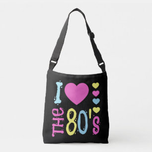 I Love the 80s Disco Costume Crossbody Bag