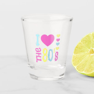 I Love the 80s Disco Costume Shot Glass