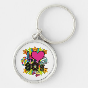 i love the 80s key ring