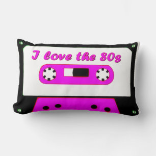 I Love The 80's Lumbar Cushion