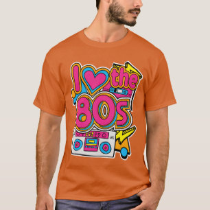 I Love the 80s Retro Costume Halloween Party Desi  T-Shirt