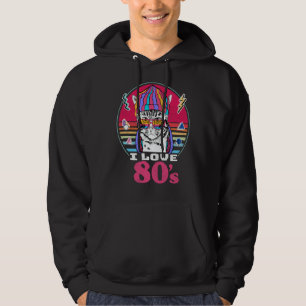I Love The 80s Retro Vintage Eighties Style 1980 Hoodie
