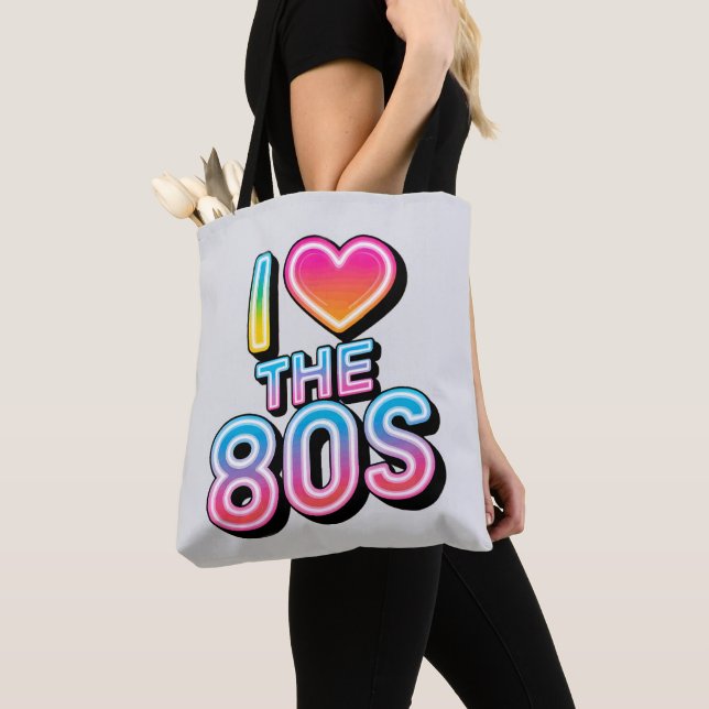 I love the 80s tote bag (Close Up)
