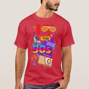 I Love the 90s Boombox Music Retro Graphic T-Shirt