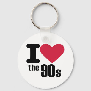 I love the 90's key ring