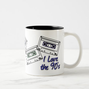 I Love The 90's Old School Cassette Coffee Mug