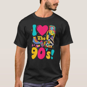 I Love The 90s Retro Party 90's Costume For Men W T-Shirt