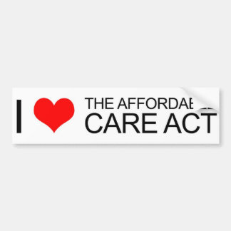 I Love the Affordable Care Act Bumper Sticker