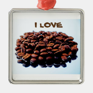 I Love the Aroma of Coffee Metal Tree Decoration