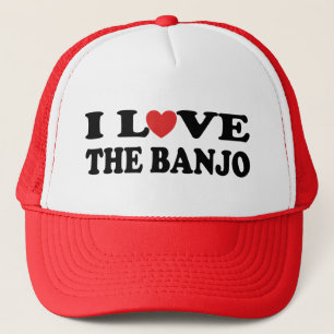 I Love The Banjo Trucker Hat