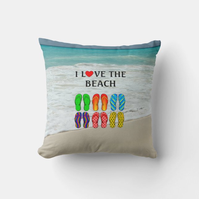 I Love the Beach,  Cushion (Front)