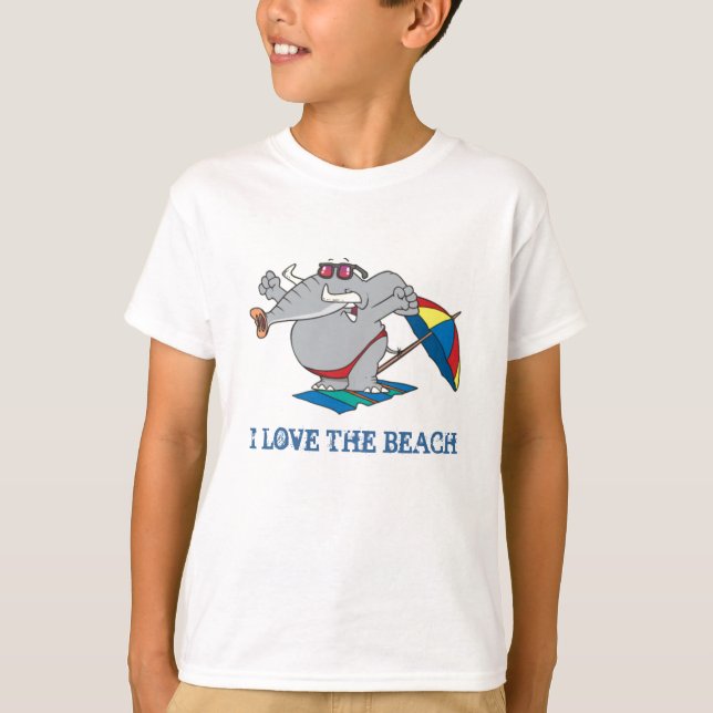 I LOVE THE BEACH T-Shirt (Front)