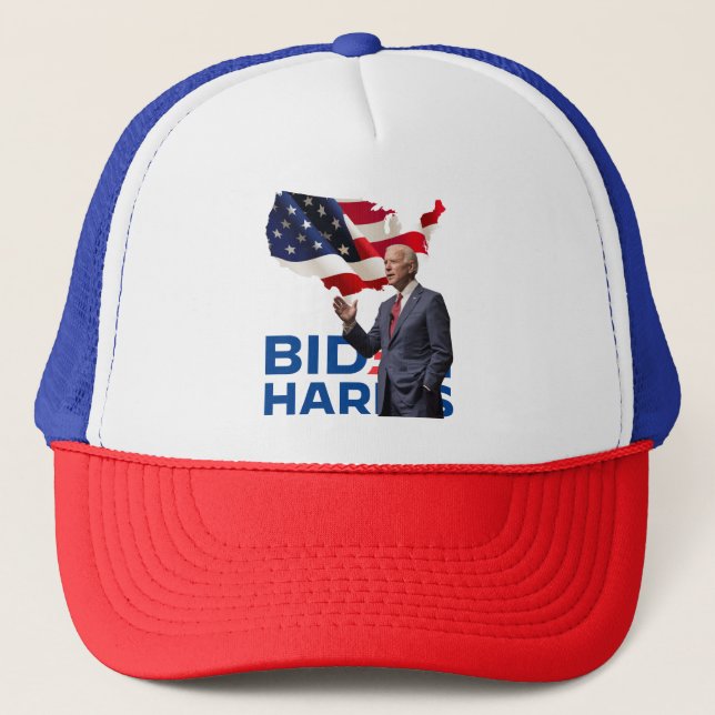 I love the Biden Harris couple Trucker Hat (Front)