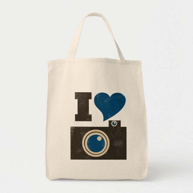 I Love the Camera Tote Bag (Front)