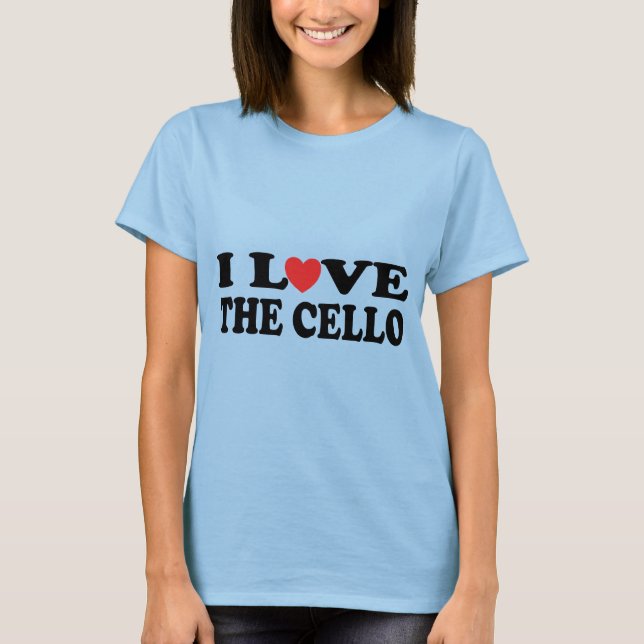 I Love The Cello Womens T-shirt (Front)