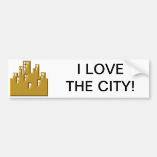 I love the city bumper sticker