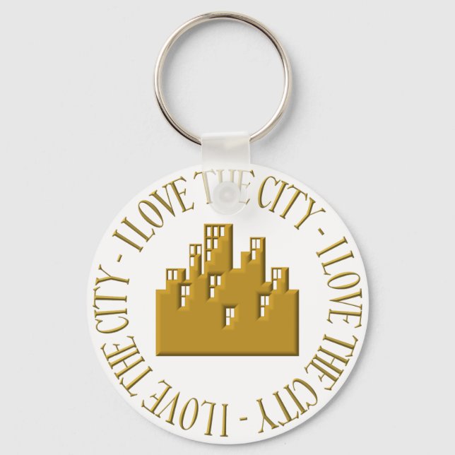 I love the city key ring (Front)