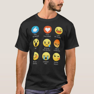I Love the Clarinet Emoji Emoticon Funny T-Shirt