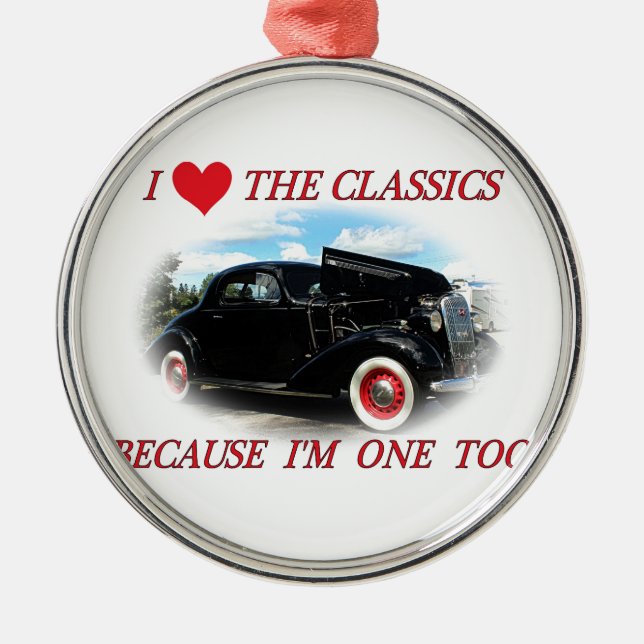 I Love The Classics 2 Metal Tree Decoration (Front)