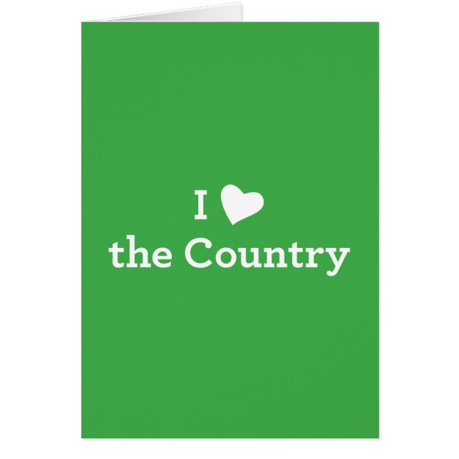 I Love the Country (Front)