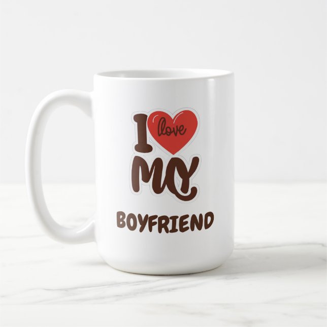 I love the custom of Boyfriend  Coffee Mug (Left)