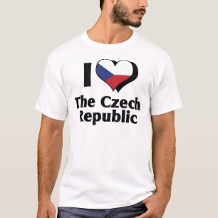 I Love The Czech Republic Flag T-Shirt