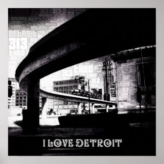 I love the D - People Mover & City Poster