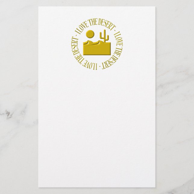 I love the desert stationery (Front)