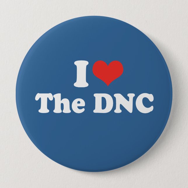 I LOVE THE DNC - .png 10 Cm Round Badge (Front)