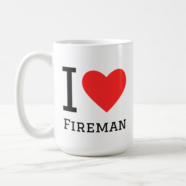 I love the firefighter coffee mug (Left)