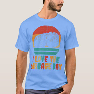 I Love The Garbage Day - Retro Garbage Truck T-Shirt