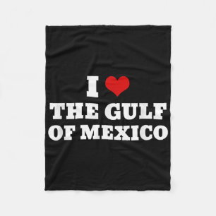 I Love The Gulf Of Mexico Usa Funny Meme Fleece Blanket