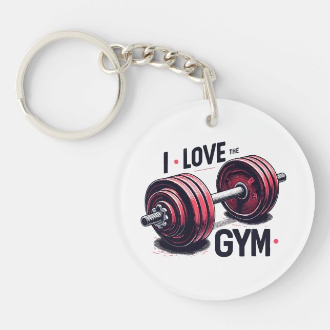 I love the gym key ring (Front)