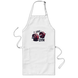 I love the gym long apron