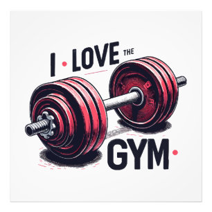 I love the gym photo print