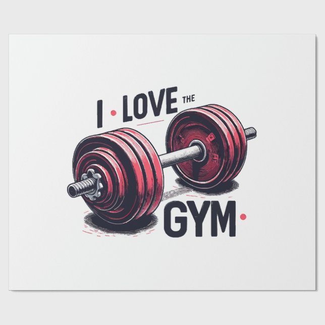 I love the gym wrapping paper (Flat)