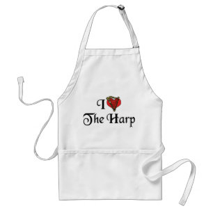 I Love The Harp Standard Apron