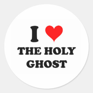 I Love The Holy Ghost Classic Round Sticker