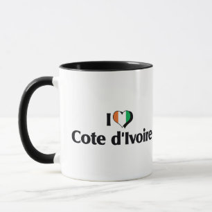 I Love The Ivory Coast Flag Mug