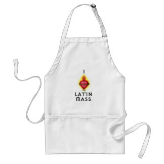 I LOVE the Latin Mass Sacred Heart of Jesus Standard Apron