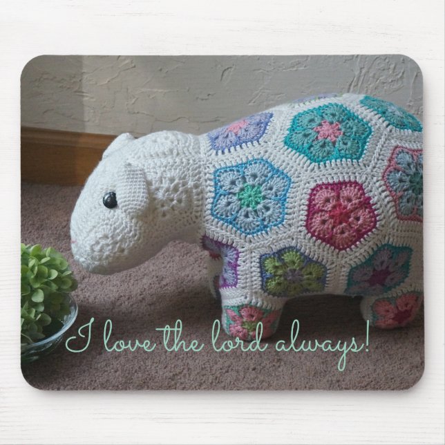 I love the lord always Lamby  Mouse Pad (Front)