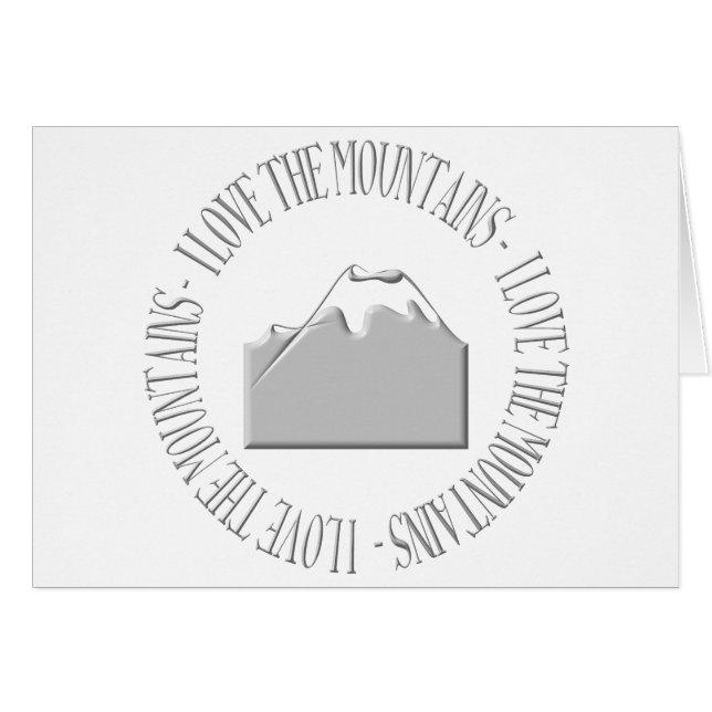 I love the mountains (Front Horizontal)