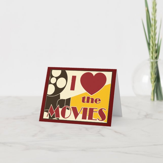 I Love the Movies Card (Front)