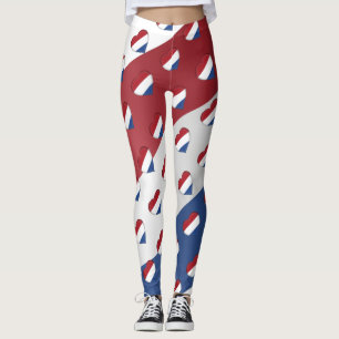 I Love The Netherlands Dutch Flag Colours Funny Leggings