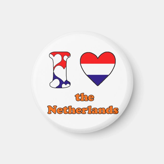 I love the Netherlands magnet (Front)