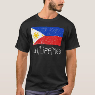 I Love the Philippines Filipino Flag Vintage Patri T-Shirt