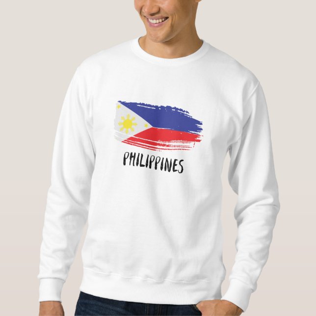 I Love the Philippines with Flag Sweatshirt (Front)