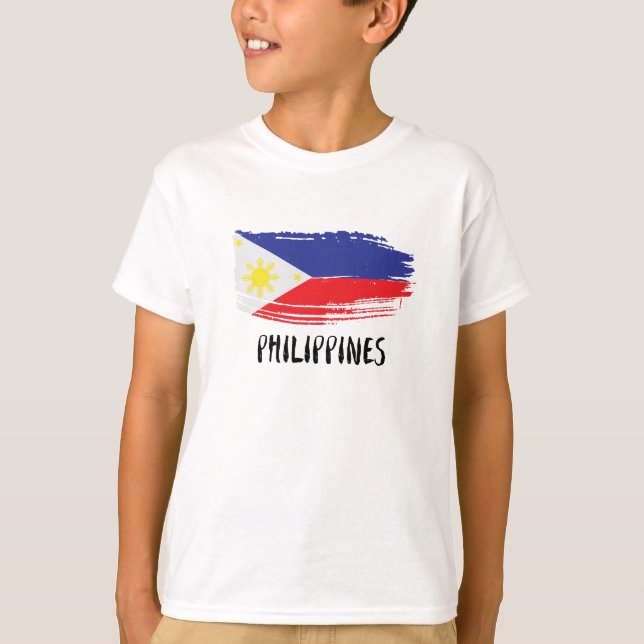 I Love the Philippines with Flag T-Shirt (Front)
